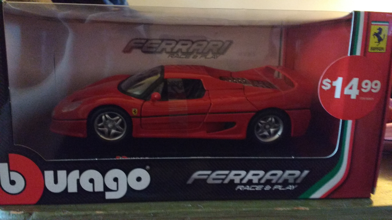 Illustration for article titled Walgreens sale find Bburago 1/24th Ferrari F50